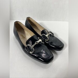 Paul Green WOMEN’S BLACK PATENT LEATHER HORSEBIT LOAFER Shoe UK 3.5 US 6 VGC